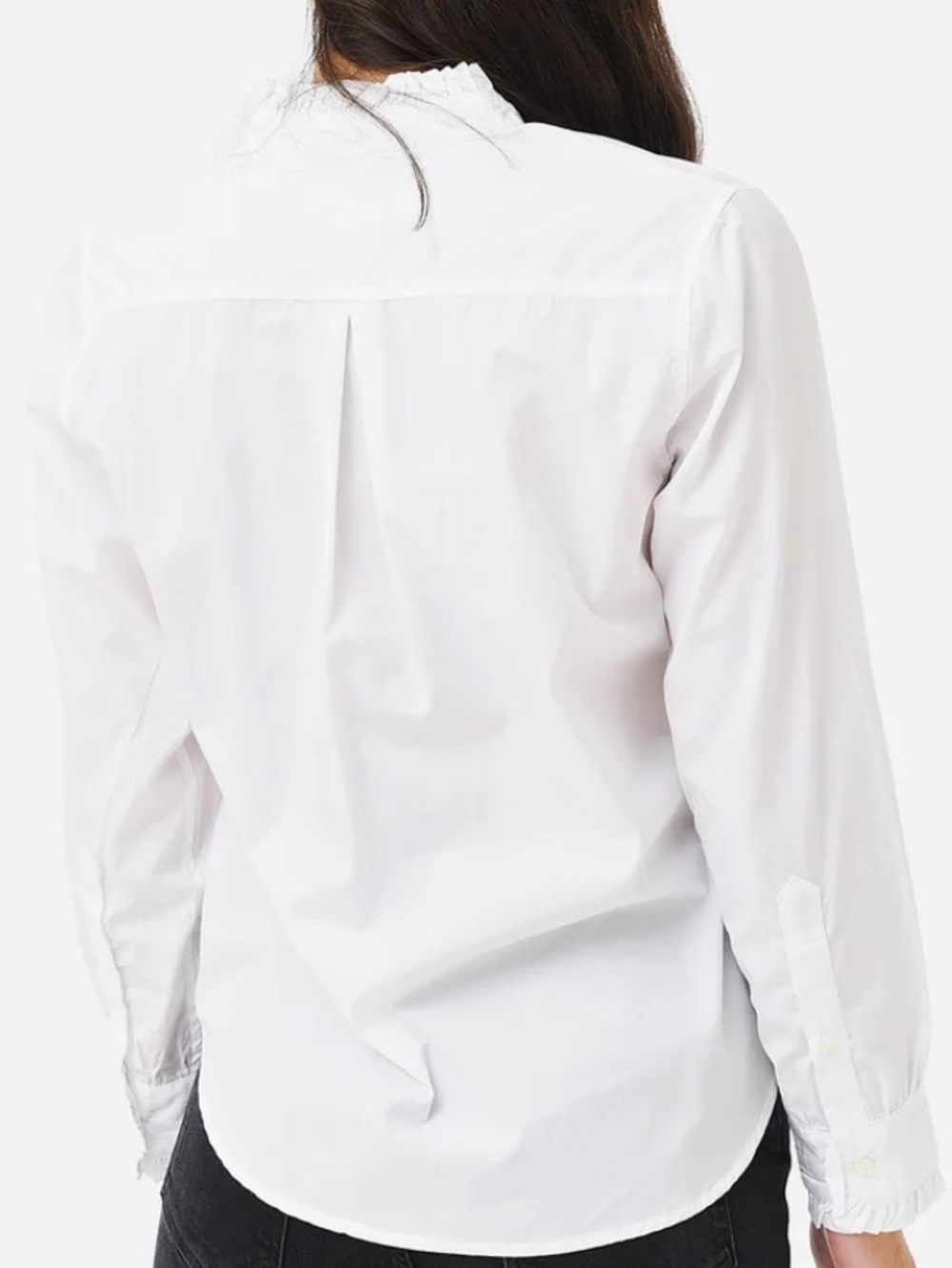 Trovata Birds of Paradis Breezy Ruffle Collar Henley Cotton Blouse - Picture 3 of 17